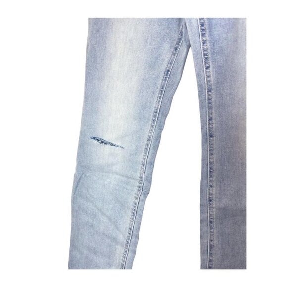 LC Lauren Conrad Womens Mid Rise Boyfriend Light Wash Slim Fit Jeans Sz 12 New - Picture 8 of 9